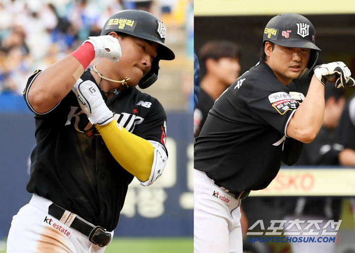 '괴력의 근육맨' 라팍도 좁았던 안현민의 비거리 130m 투런포...김상…