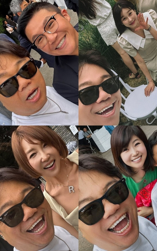 [SCin스타] 정우영♥이연지 결혼식에 유재석·소향·윤종신 총출동…父 이…