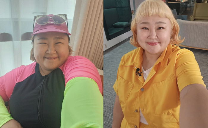 '김민기♥' 홍윤화, 20kg 감량 후 단추가 잠겼다...2달만 놀라운 …
