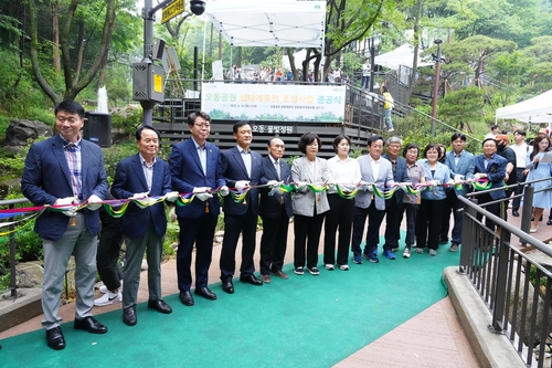 성북구 '오동 물빛정원' 준공…"도심 생태회복 상징"
