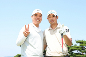 2022년 '기적의 우승자'가 선수 캐디로 변신? 신상훈-박은신 '깜짝 조합' 비하인드 [양산 현장]
