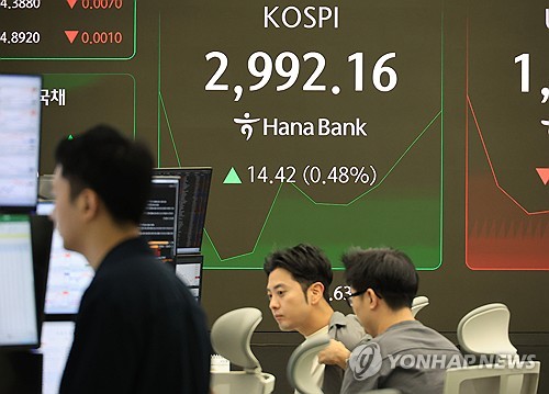 [속보] 코스피, 장중 3,000선 돌파…3년 5개월여만