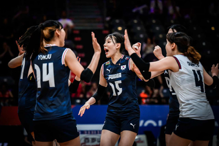 '아깝다 3세트' 한국 女배구, 2연승 실패…벨기에에 1-3 패배