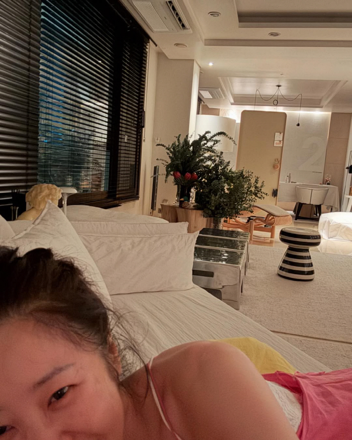 고현정, 셀카 속 드러난 '럭셔리' 家...'모던' 인테리어보다 더 빛나…