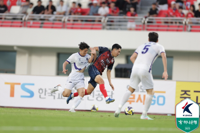 [현장리뷰]'이승원 결승골' 김천 상무 무섭다, FC안양 1-0 제압 '…