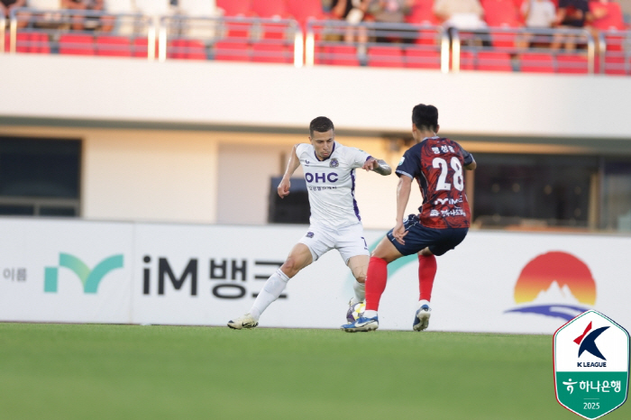 [현장리뷰]'이승원 결승골' 김천 상무 무섭다, FC안양 1-0 제압 '…