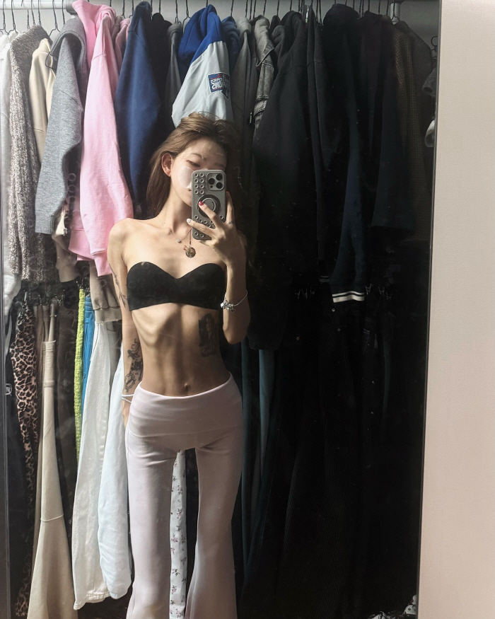 "점점 더 말라가는 듯"…'41kg' 최준희, 극단적으로 앙상한 몸매 "…