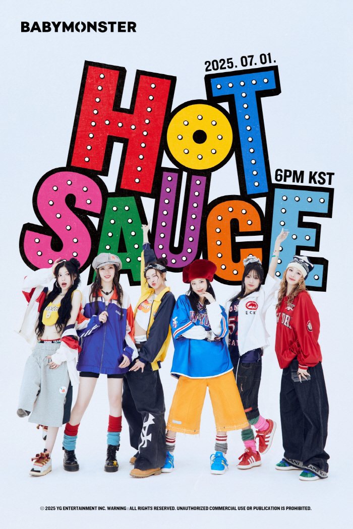 베이비몬스터, 선공개 싱글 'HOT SAUCE' "중독성 강한 올드힙합"…