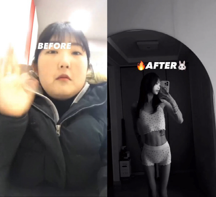'96→41kg' 최준희, 눈 돌아가는 '비포 애프터'…"살 빼야 할 이…