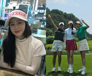 '비♥' 김태희, 골프장서 위엄 드러냈다..올케가 더 자랑하는 '태쁘'