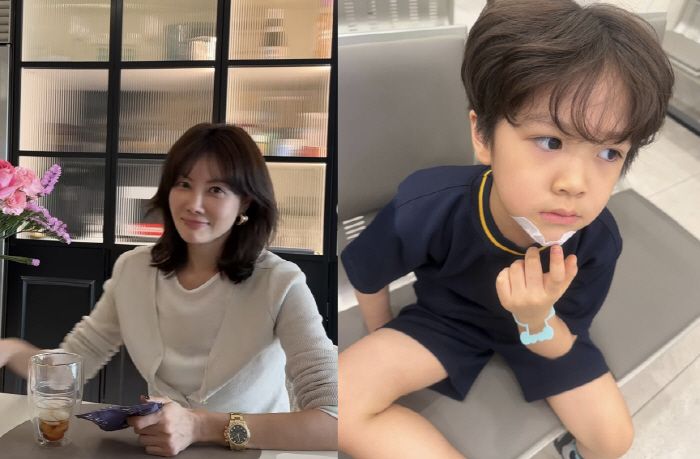 양미라 子, 미끄러져 턱 찧고 수술에도 '미소'...母=자책 "왜 서둘렀…