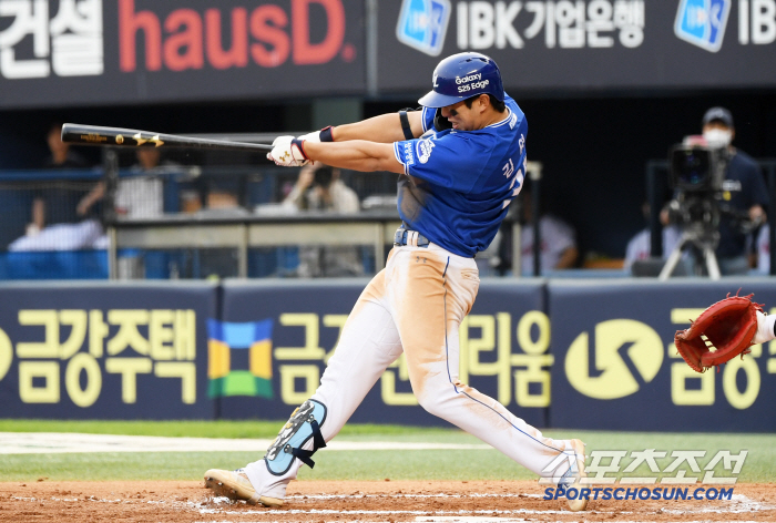 '0.268→0.213→0.184→1군말소' 첫 2군경기 홈런+5타점 무…