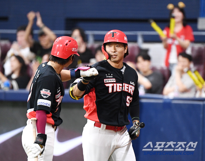 '12안타 폭격' KIA 단독 4위 지켰다…올러 8승+고종욱 대타 쐐기포…