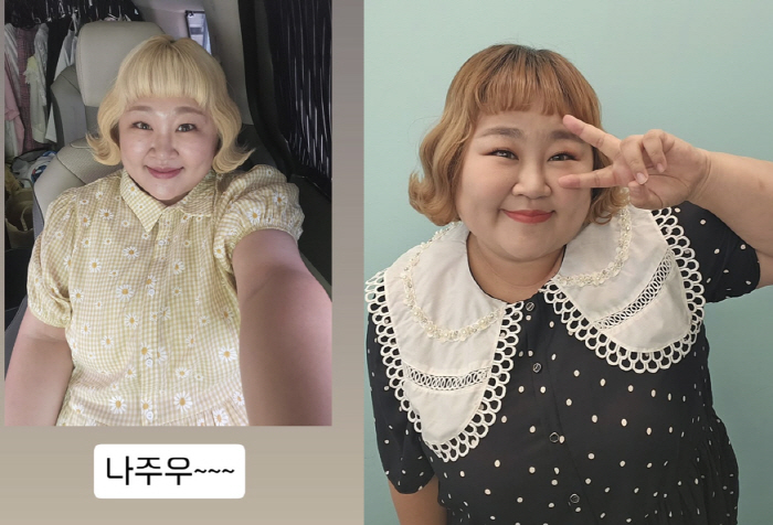 '김민기♥' 홍윤화, 얼굴 반쪽 됐다...23kg 감량하더니 "초등학생 …