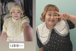 '김민기♥' 홍윤화, 얼굴 반쪽 됐다...23kg 감량하더니 