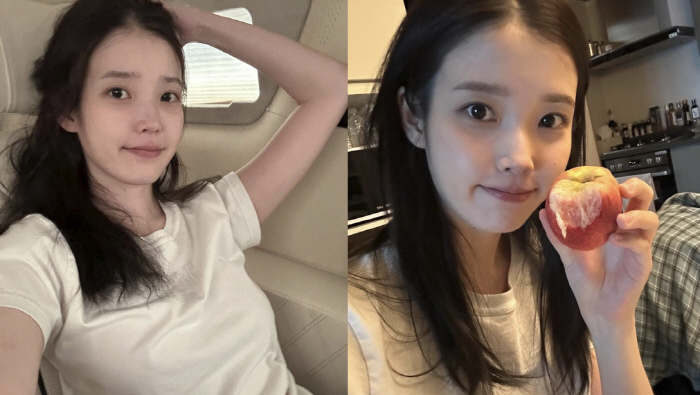 아이유, 민낯 외모 공격...31세 맞나? 아기보다 더 깨끗한 '도자기 …