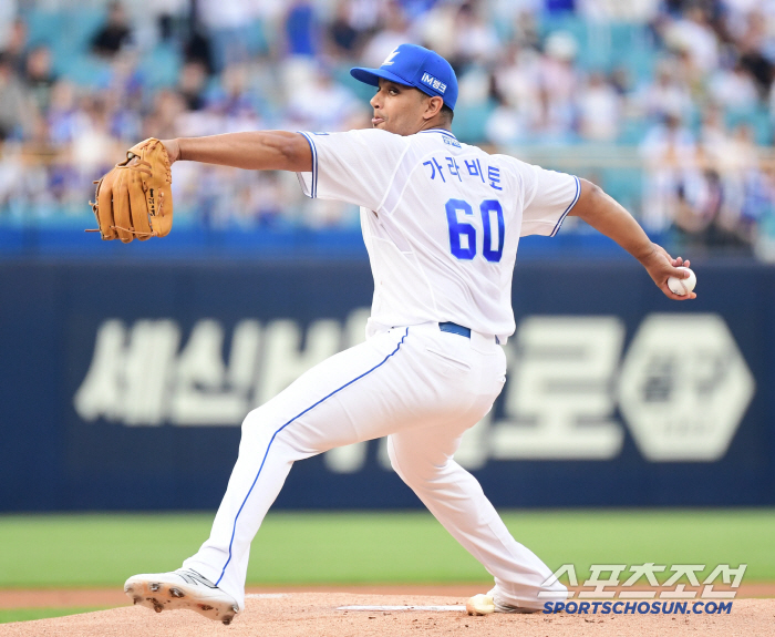 '빠져든다...' 가슴 풀어헤친 야성의 가라비토. 155㎞ 강속구+변화무…