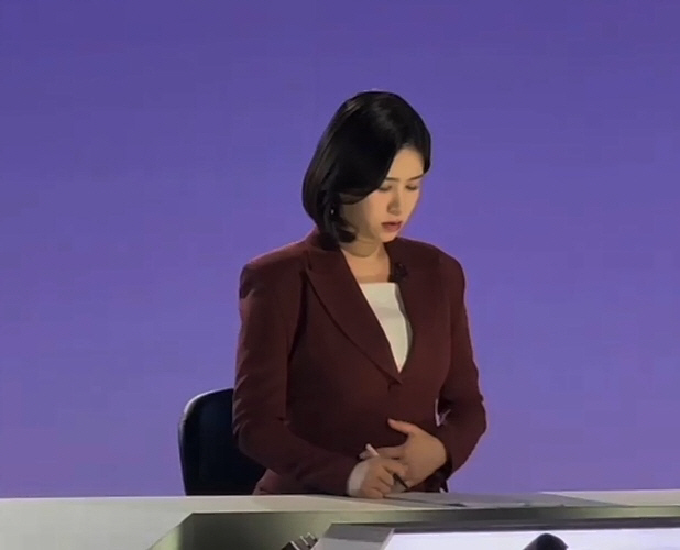 한민영 '뉴스룸' 앵커 "임신 맞아…배부른 앵커, 자연스럽게 받아들여지길…