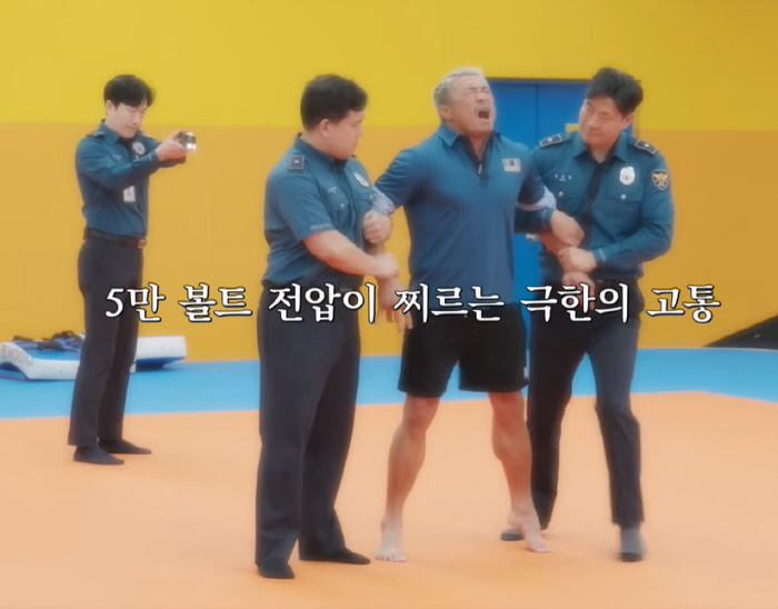 추성훈, 진짜 테이저건 맞았다 “아파 아파!” 절규에 현장 충격