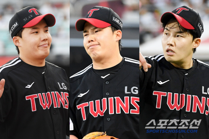 '변화무쌍 임찬규 표정 변화' 1회 짜릿한 포효→4회 피홈런에 울상→5회…