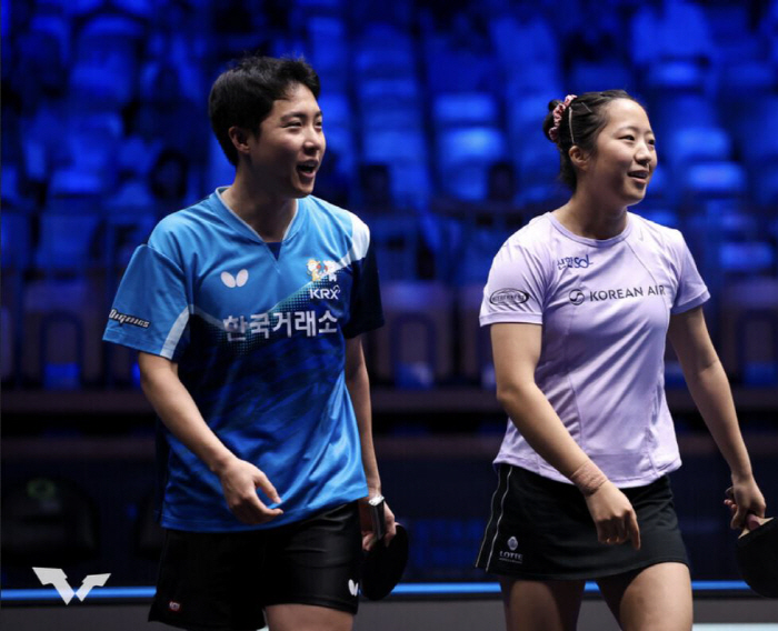 "신유빈의 신공X임종훈의 치키타,적수가 없다!" 中조 상대 26분만에 3…