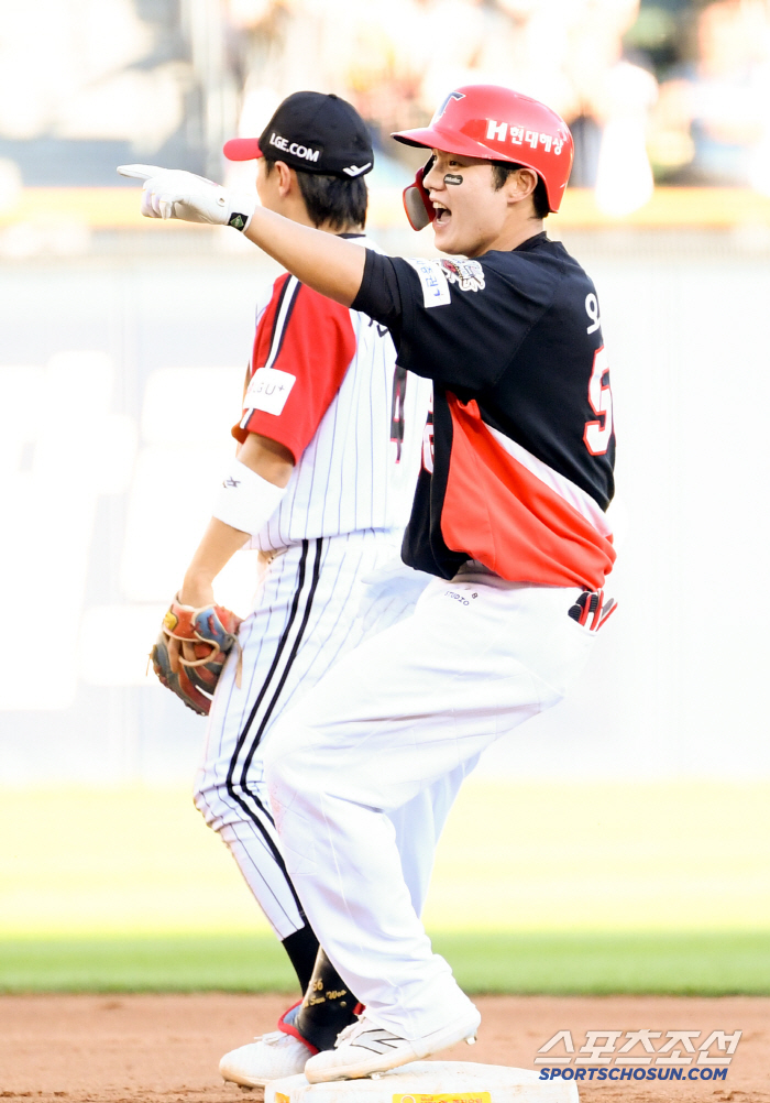 [포토] 오선우 '환호'