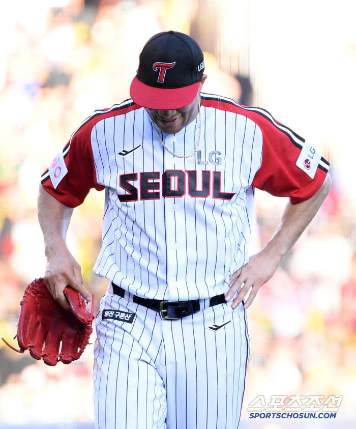 '치리노스 너마저...' 작년 엔스가 8승했는데 아직 7승. 1.67→4.50→5.20 ERA도 악화. 외국인 원투펀치가 애물단지 되나[포커스]