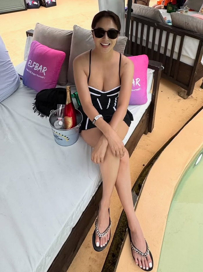'48세 돌싱맘' 장가현, 수영복 자태에 시선 집중..173cm·54kg…