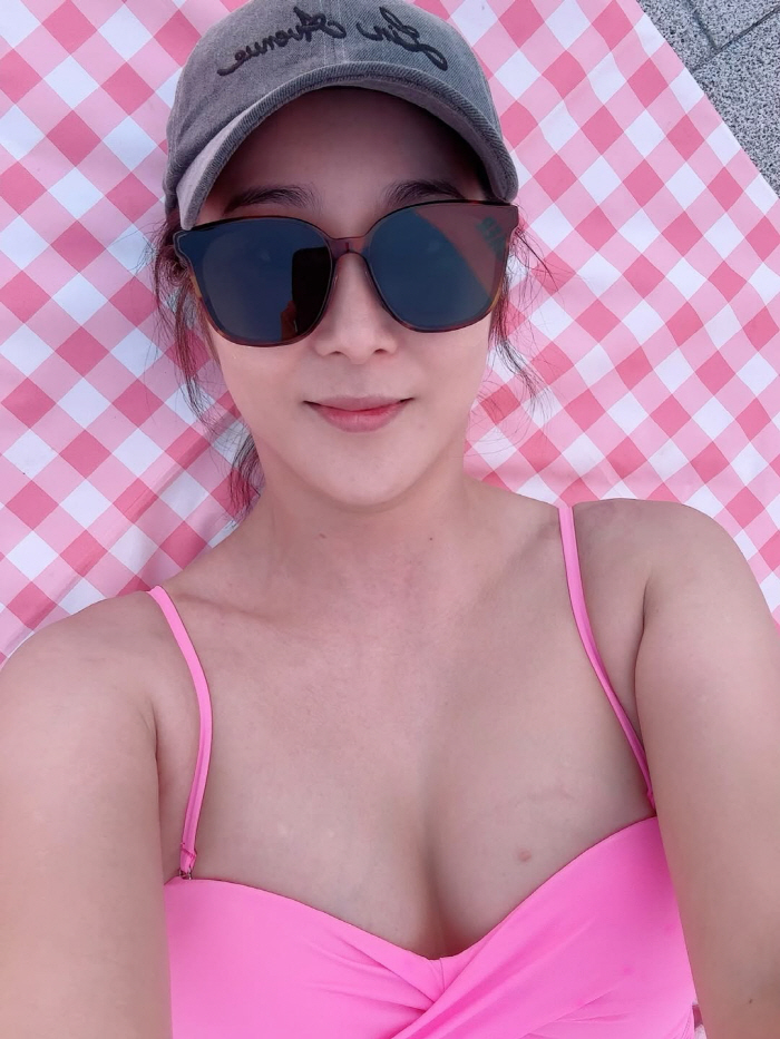 '48세 돌싱맘' 장가현, 수영복 자태에 시선 집중..173cm·54kg…