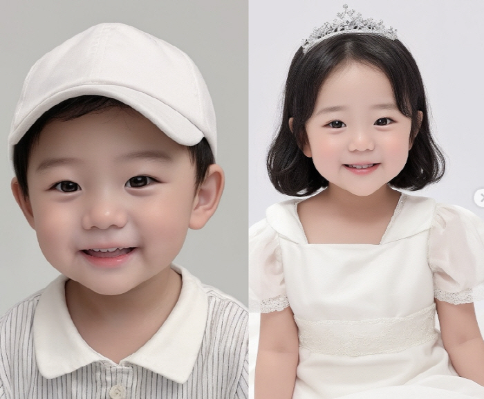 김지혜, 뱃속 쌍둥이 남매 'AI로 만든 예상 얼굴'에 감격 "너무 귀여…