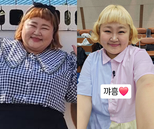 홍윤화, 26kg 뺀 효과 대단하네...확실한 '비포 앤 애프터'
