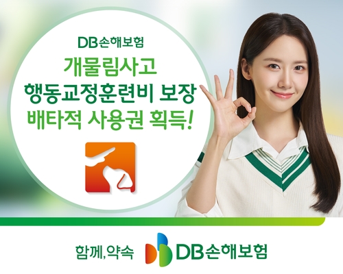 DB손보, '개물림 사고 행동교정 훈련비 보장' 배타적사용권 획득