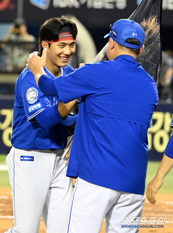 [포토] 박진만 감독, 이재현 최고다