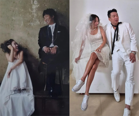 김지혜♥박준형, 20주년 리마인드 웨딩 "이 맛에 버텼나..30주년 향해…