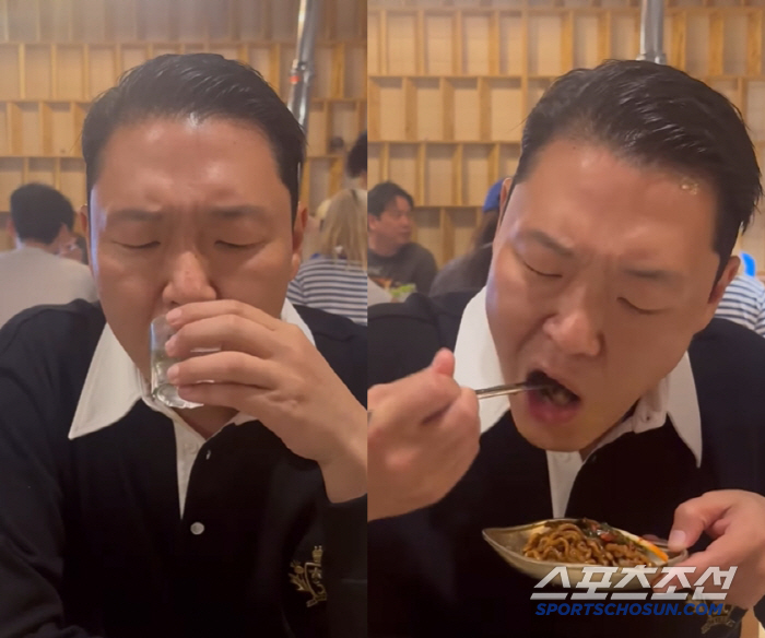 싸이, 살 얼마나 빠졌으면 소주잔이 커졌네 