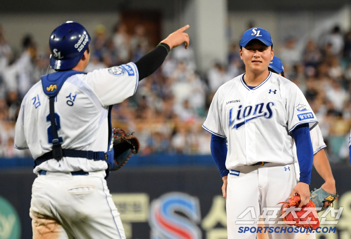 [포토] 노히트 무산 이승현 '아쉽지만 호투에 만족'