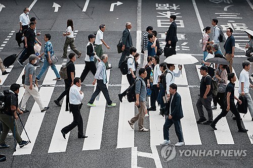 일본 실질임금, 5개월 연속 마이너스…"감소폭 확대"