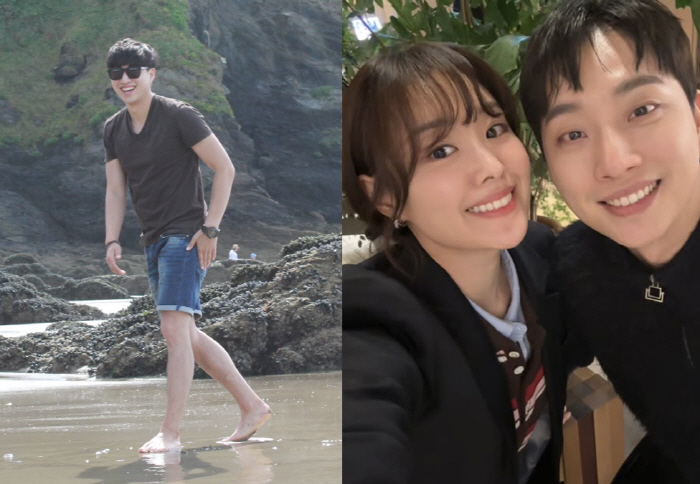 박위, 긴 다리로 뚜벅뚜벅 걷는 사진 공개…"♥지은이와 영국 가고파"