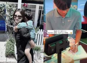 '임창정♥' 서하얀, 10년 업어 키운 둘째子 자랑..사인 요청받아 