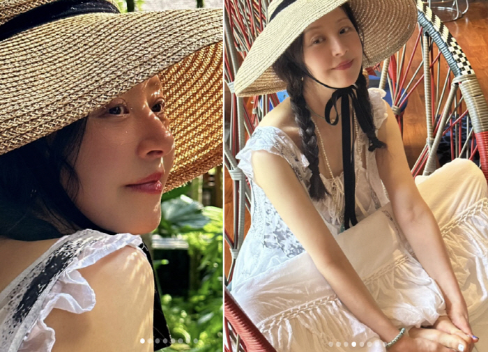 62세 서정희, ♥6살 연하 사귀더니 소녀美까지…“오늘도 난 피어오름”