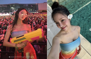 새 신부 효민, 단아함 1도 없는 워터밤 여신..♥서울대 남편 놀랄 파격