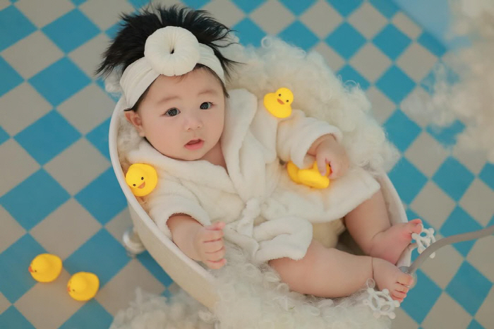 심형탁♥사야 子, 6개월 맞나? '초사이어인' 머리숱 "언제 내려갈까요?…