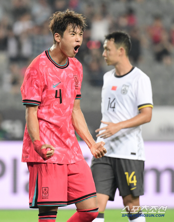 'A매치 데뷔골' 김주성의 미소 "생각도 못했는데...운이 좋았어요"[중…