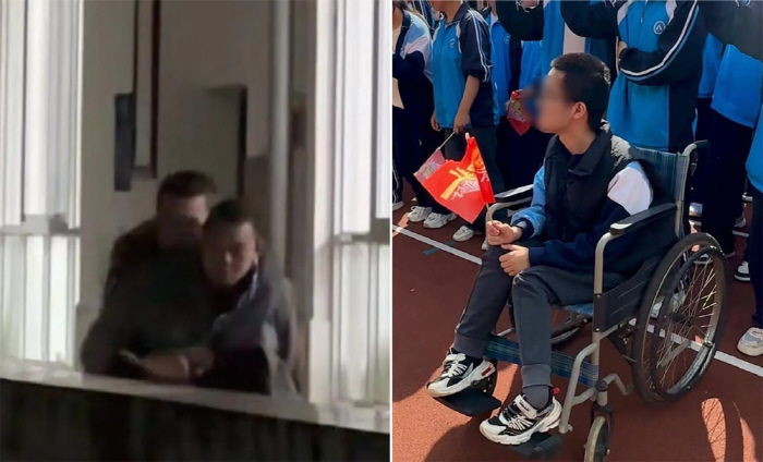 12년간 아들 업고 등하교 한 아버지 사연 '뭉클'…"항상 곁에 있을 것…