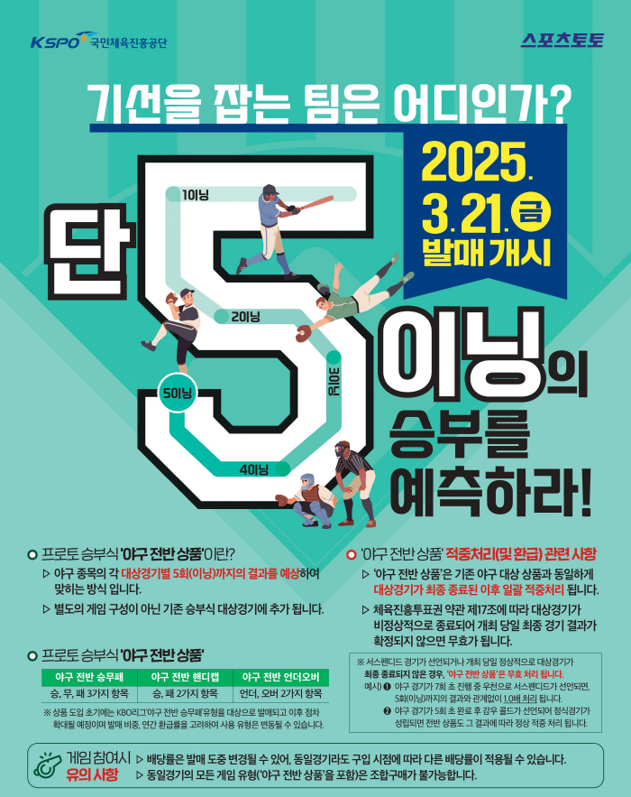 '선두' 한화vs'상승세' KIA, 제대로 붙었다! 프로토 승부식 79회…