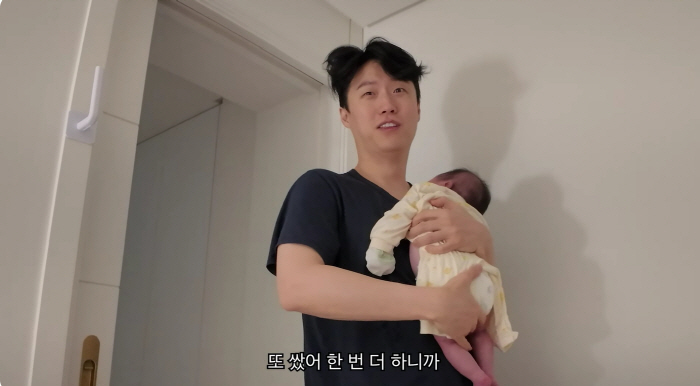 이수민♥원혁, 이용식 '100평家'서 공동육아..새벽 '3똥 테러'에 "…
