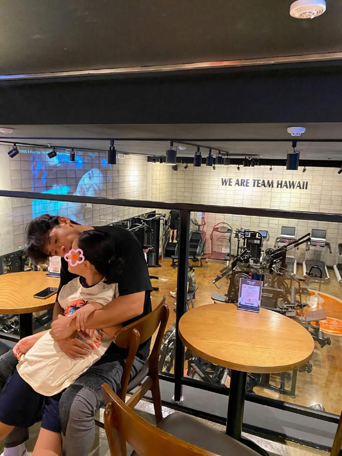백지영, 헬스장서 운동하는 9세 딸 흐뭇 "아빠 만나러 가서 또 운동"