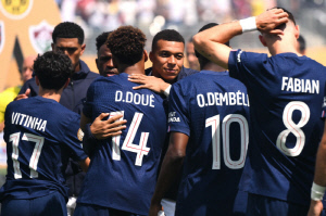 '이강인 11분 쐐기골 기점' 최강 PSG, 천하의 레알 4-0 박살내고 5관왕 '성큼'…음바페 1홈런→'눈물의 탈락'