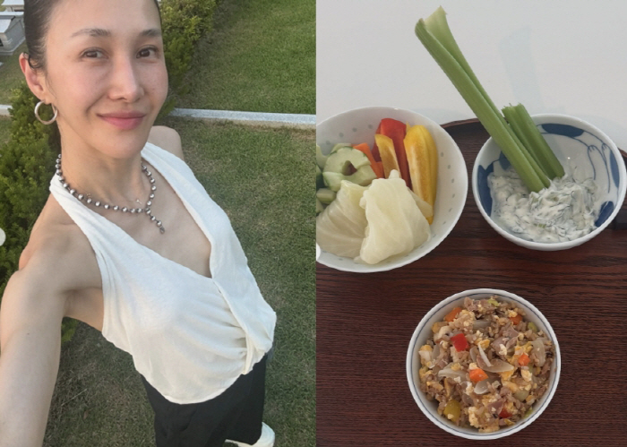 '엄태웅♥' 윤혜진, 야채 한 줌이 식사 끝..'뼈말라' 위한 식단 제한…