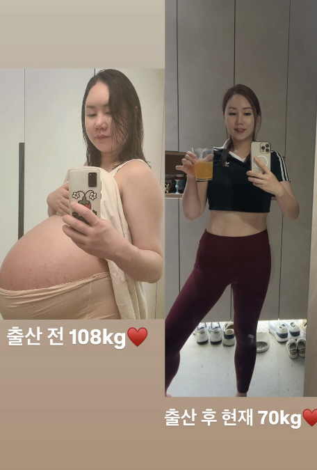 황신영, 세쌍둥이 맘 맞아? 108kg→70kg 유지어터 근황